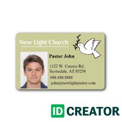 Minister & Church ID Card Templates & Badge Maker | IDCreator