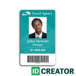 Company Badges | Low Cost Company ID Card on ID Creator.com - 1-855 ...