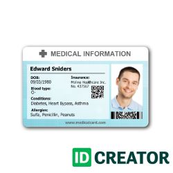 Medical ID Card Templates & Badge Maker | IDCreator