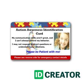 Autism Id Card