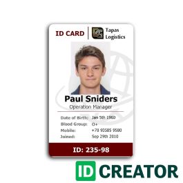 Sample Of Staff Id Card