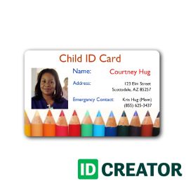 Child ID to Make Sure Children Stay Safe! | Ships Same Day