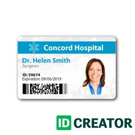 Fake Hospital Id Badge