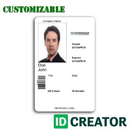 Employee Badge from IDCreator | Contact Us at 1(855)MAKE-IDS