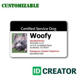 Free Service Dog Id Card