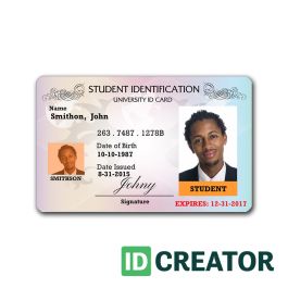 Professional Student ID Card | Order in Bulk from IDCreator